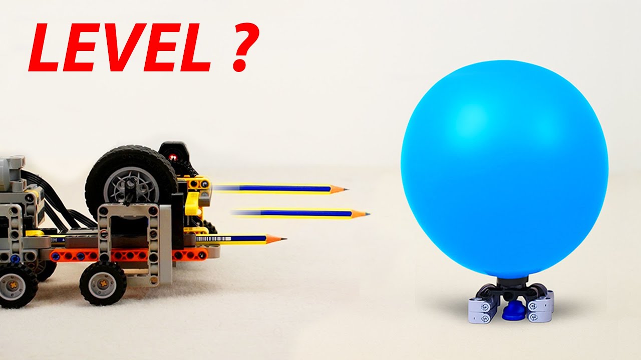 Making LEGO Car Shoots Pencils Pop Balloons | Smart Lego