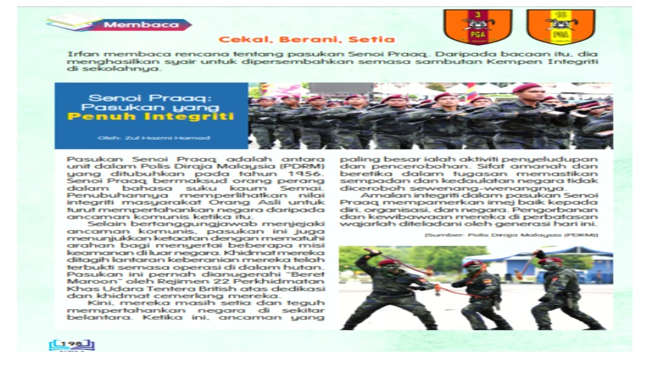 SENOI PRAAG bm tahun 6