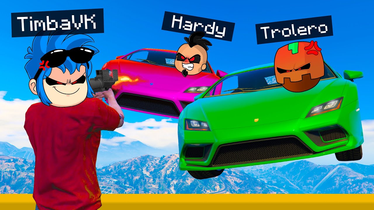 TEAM TROLARDY VS TEAM COMPAS 😱💥 AUTOS vs CORREDORES en GTA 5 😂 TROLERO GTA V