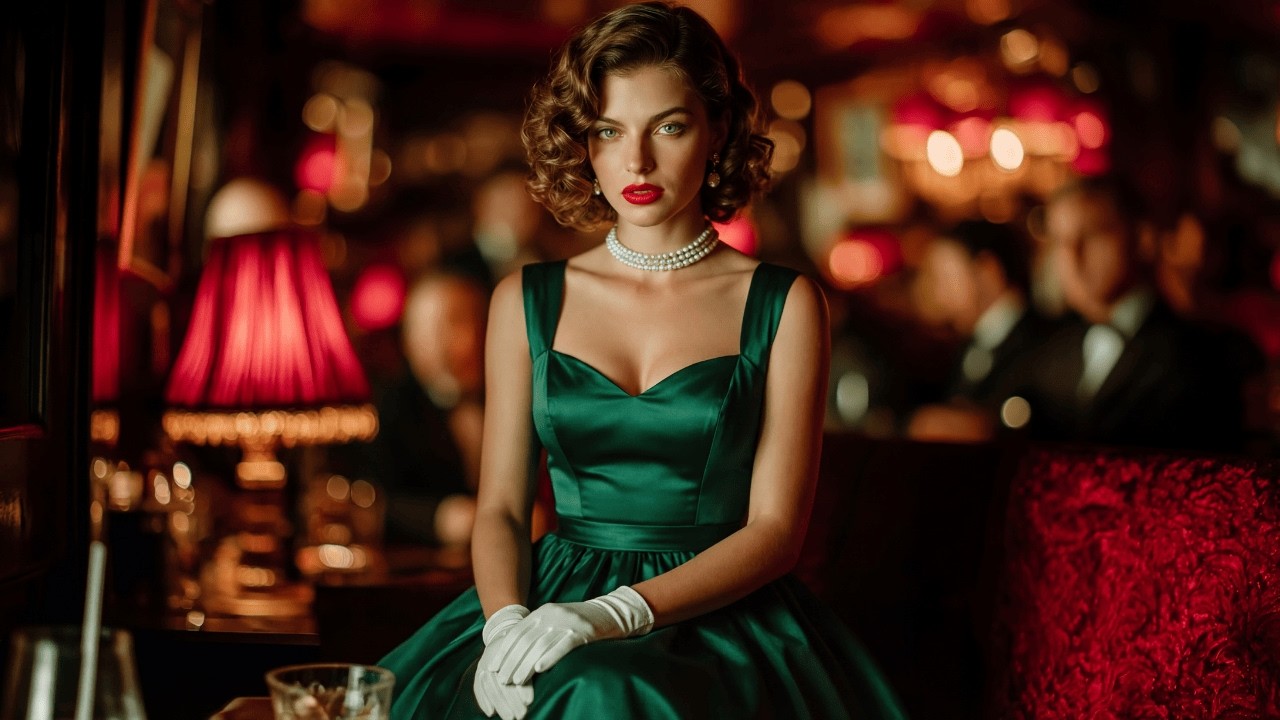 1950s Vintage Jazz Lounge  Smooth Instrumental Night Ambience