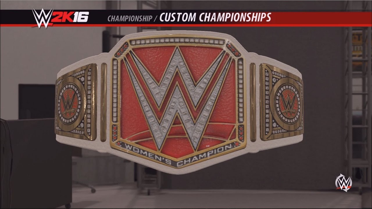 WWE 2K16: How To Create The WWE Women's Championship!