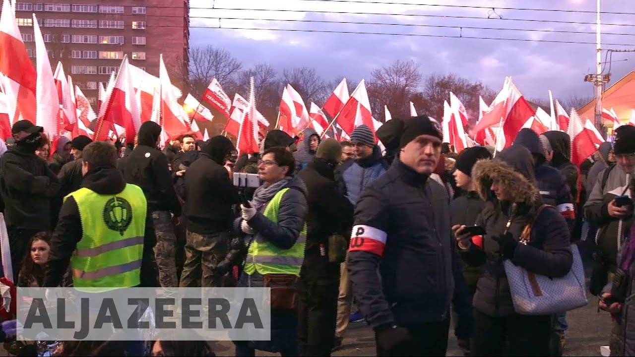 Warsaw far-right march on Polish independence day
