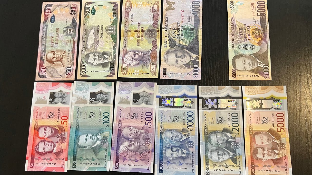 JAMAICAN DOLLARS | NEW POLYMER VS PAPER NOTES | CASH COUNT | ASMR.