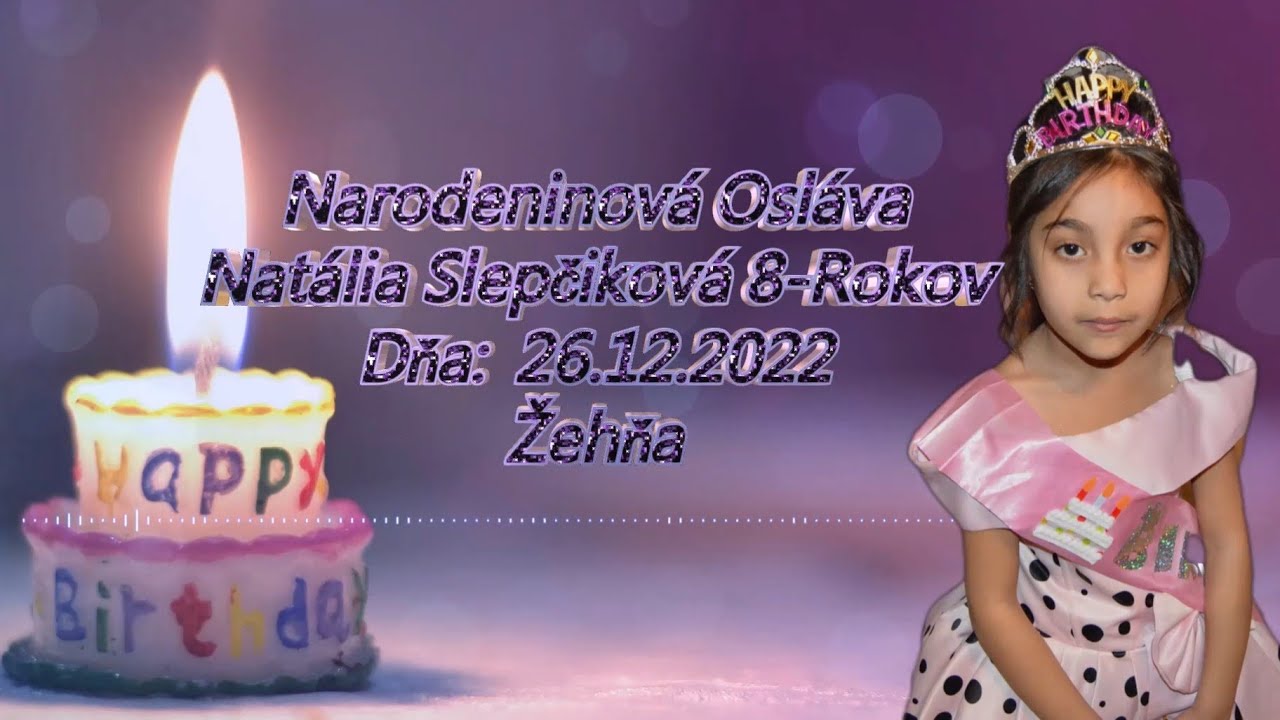 Narodeninová Osláva - Natália Slepčiková 8-Rokov - 26.12.2022 - Žehňa - (Komplet)