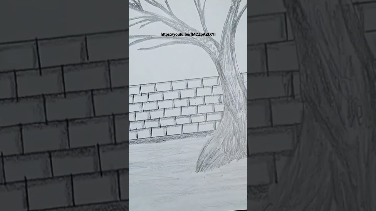 how to draw a beautiful dry tree 🎄 with pencil