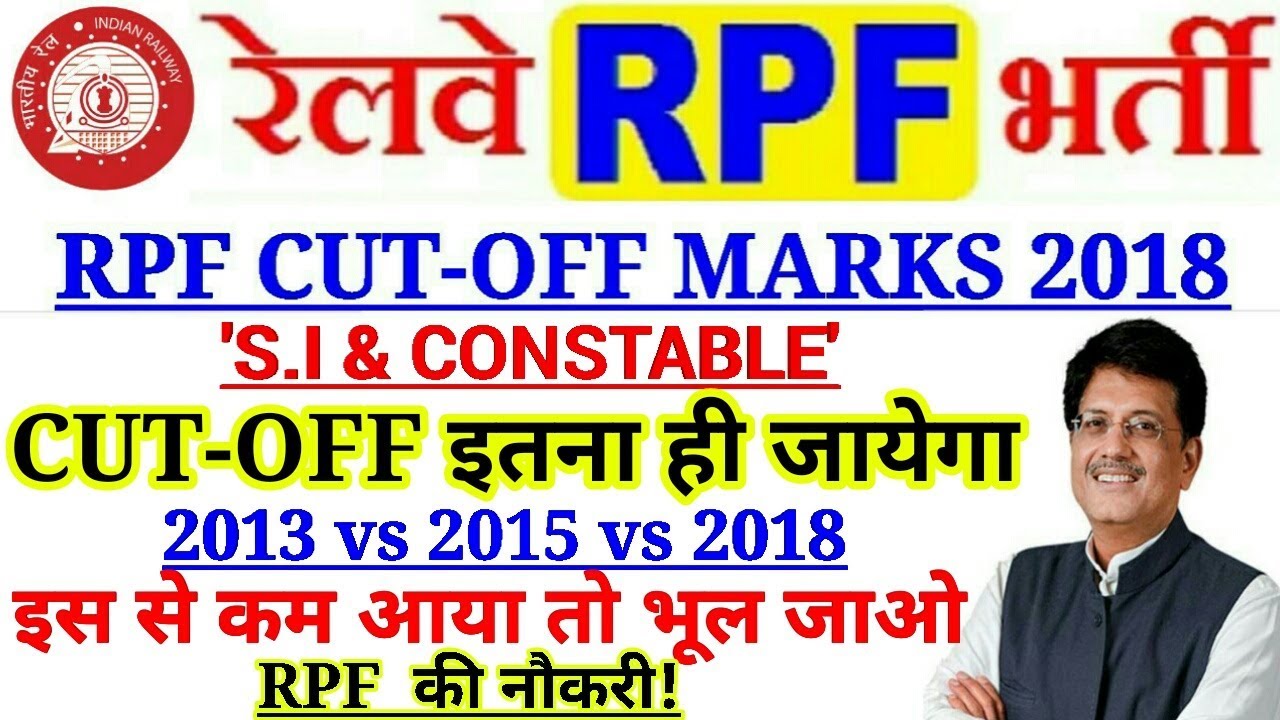 Railway RPF SI & Constable Exam 2018 Expected Cut-Off Marks & Safe Score