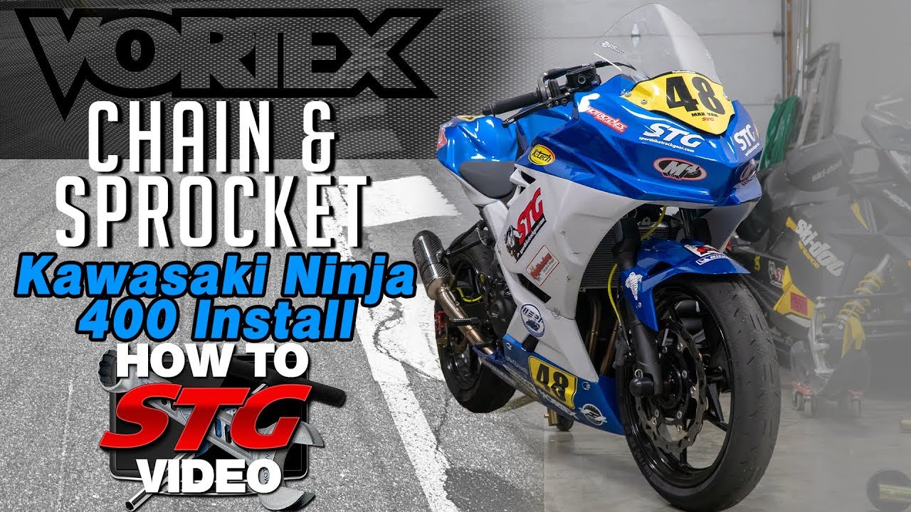 Kawasaki Ninja 400 Vortex Race Chain and Sprockets Install | Sportbike Track Gear