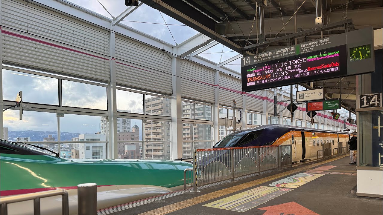 福島駅の日常(E5系E8系連結作業)