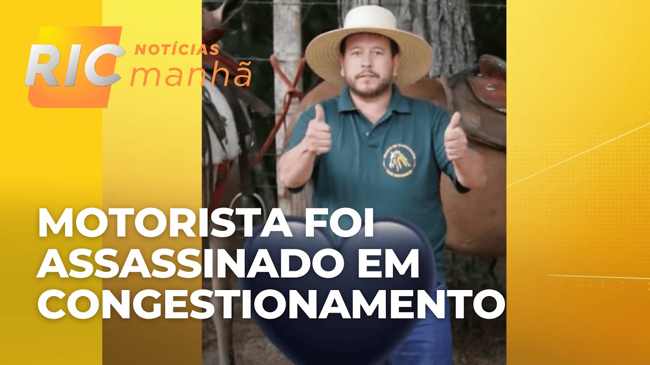 Momentos de desespero em trecho da BR-116, em Curitiba: motorista foi assassinado em transito