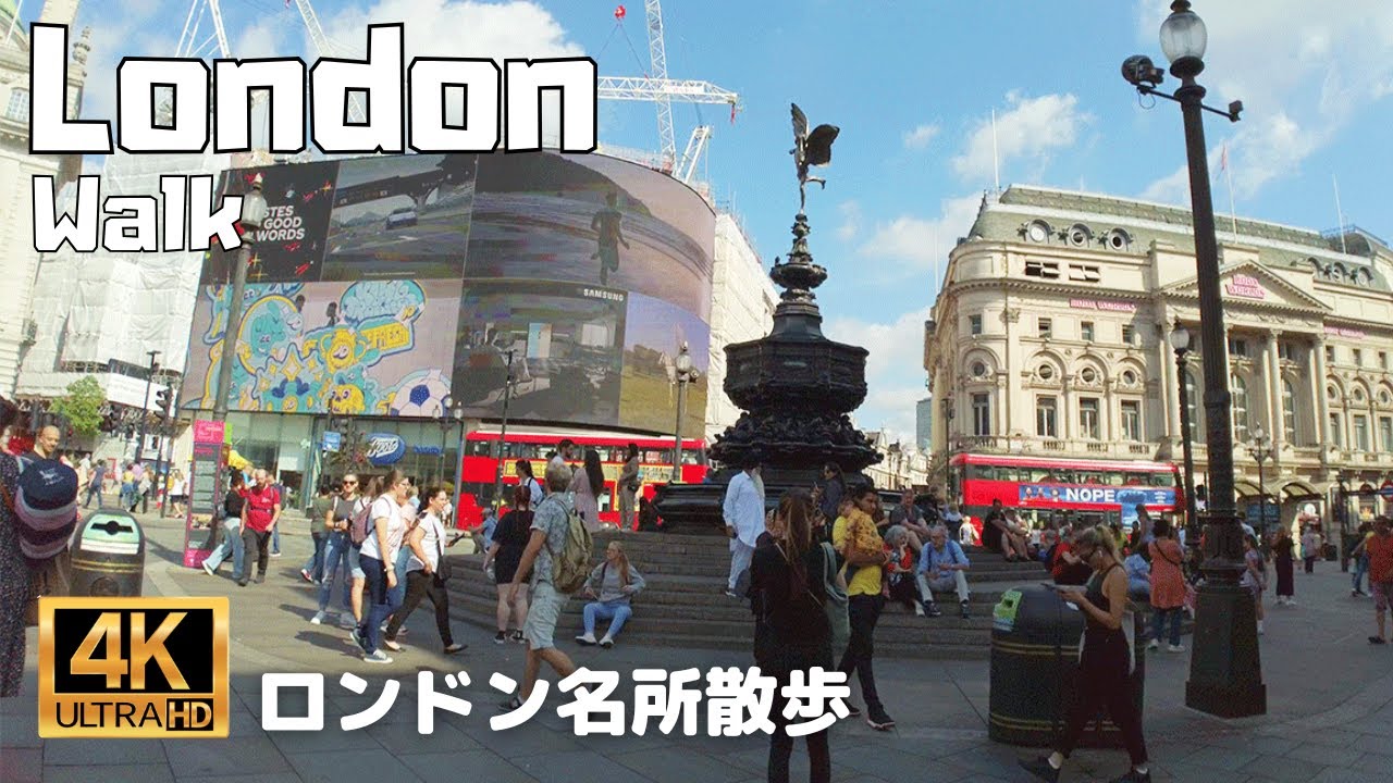 【London Walking Tour】From Piccadilly Circus to King's Cross Station | 4K/60fps Virtual Walk