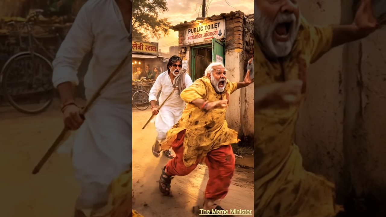 From Jalebi Snatch to Toilet Catwalk! Epic Modi Moments!💃 #shorts #funny #transformation #catwalk