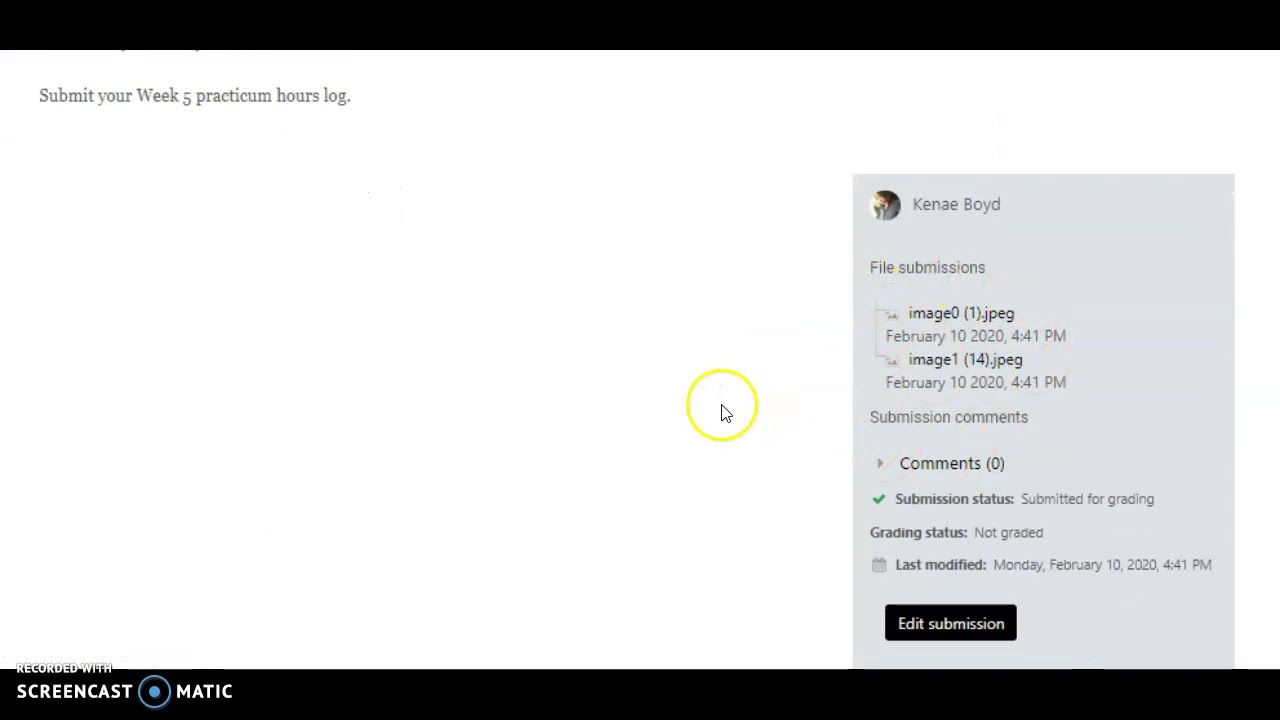 How to upload an assignment or photo