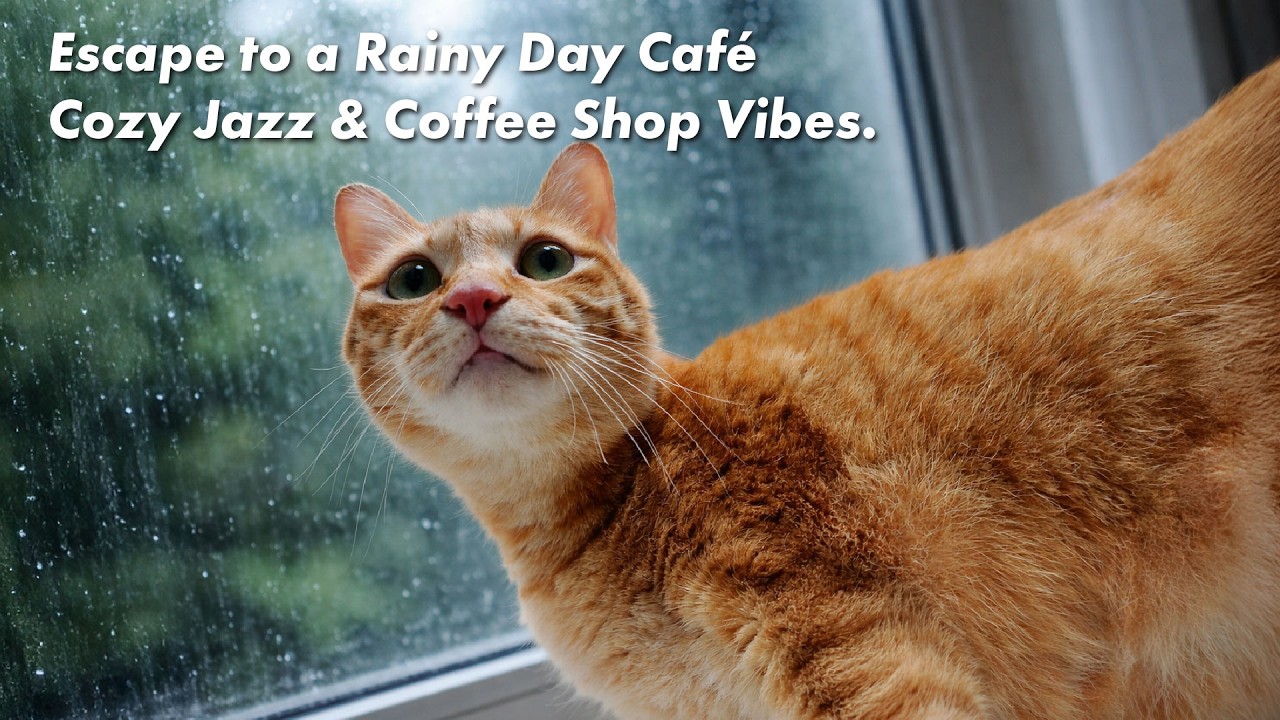 Escape to a Rainy Day Café ☕ Cozy Jazz & Coffee Shop Vibes