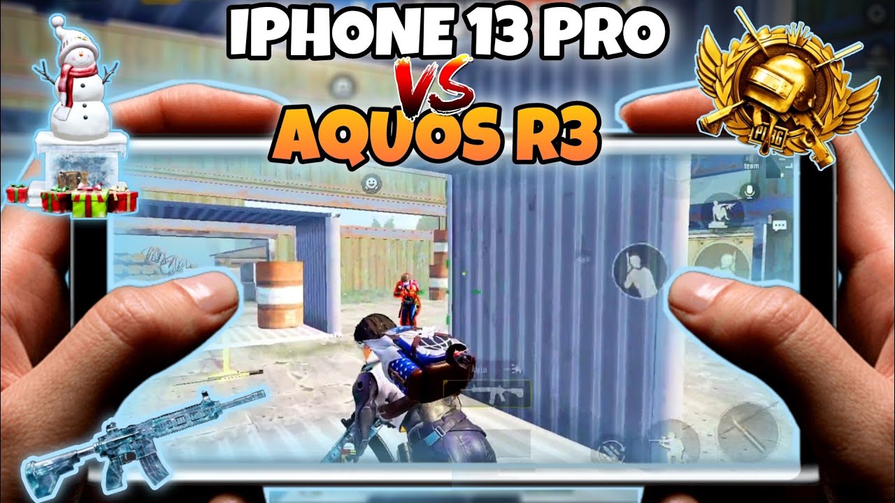 AQUOS R3 vs IPHONE 13 PRO Review in 2023 💯 PUBG MOBILE