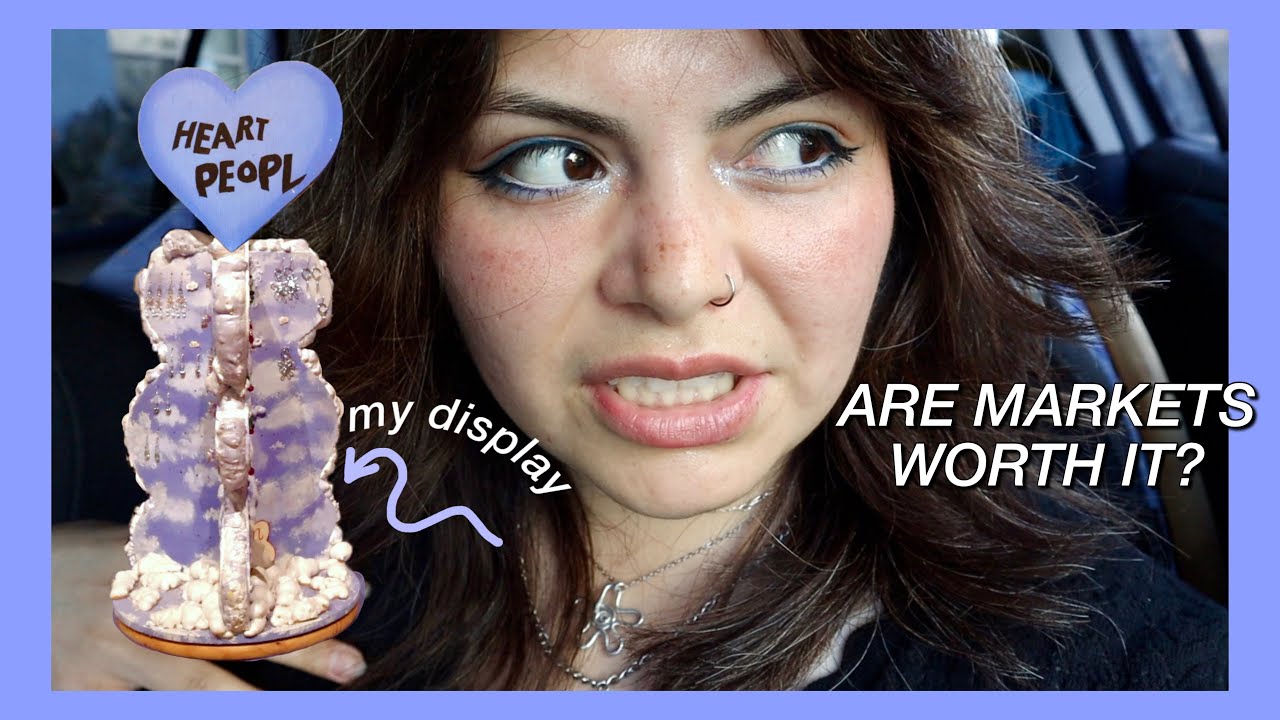 realistic artist market work vlog (my handmade jewelry business)