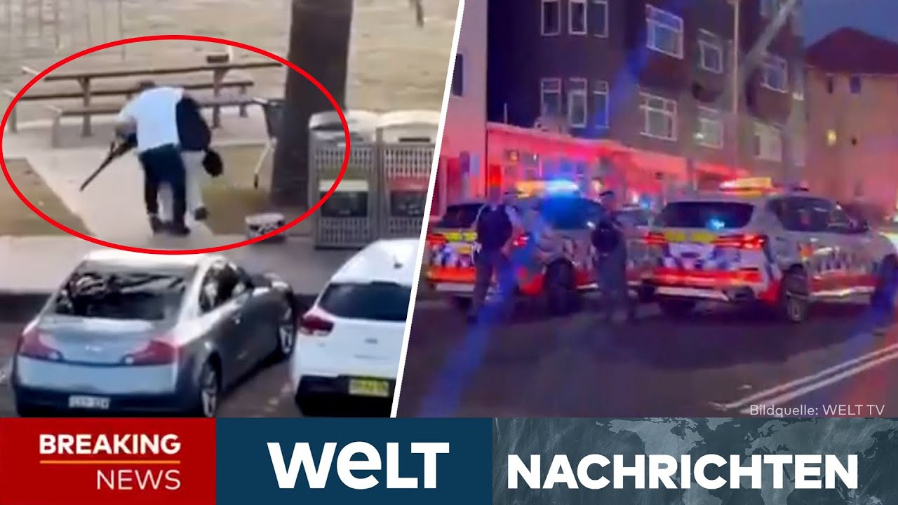 ANSCHLAG IN SYDNEY: Sch&uuml;sse bei Chanukka-Fest am Bondi Beach! Mindestens zehn Tote | WELT LIVE