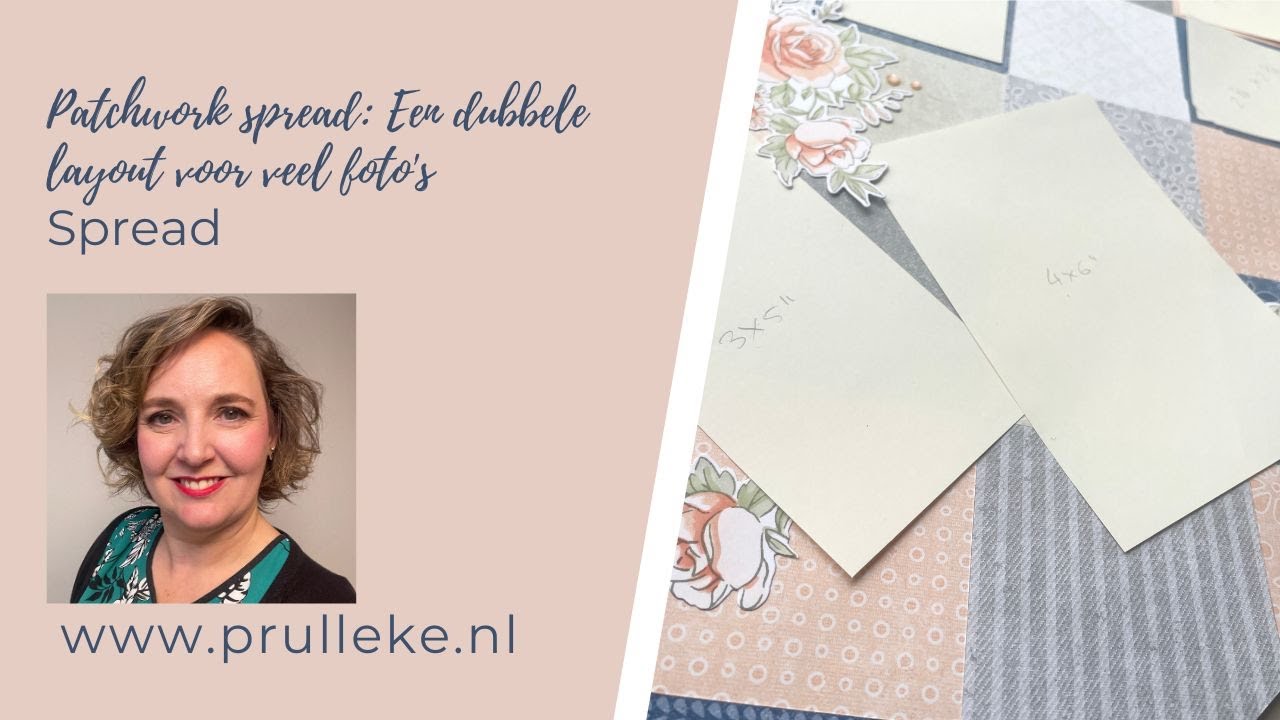 Patchwork spread: Een dubbele layout voor veel foto's Spread