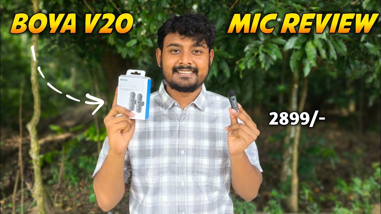 Boya V20 Wireless Microphone Review & Sound Test | Best Wireless Mic 