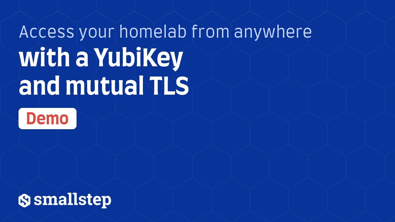 Access your homelab from anywhere with a YubiKey and mutual TLS