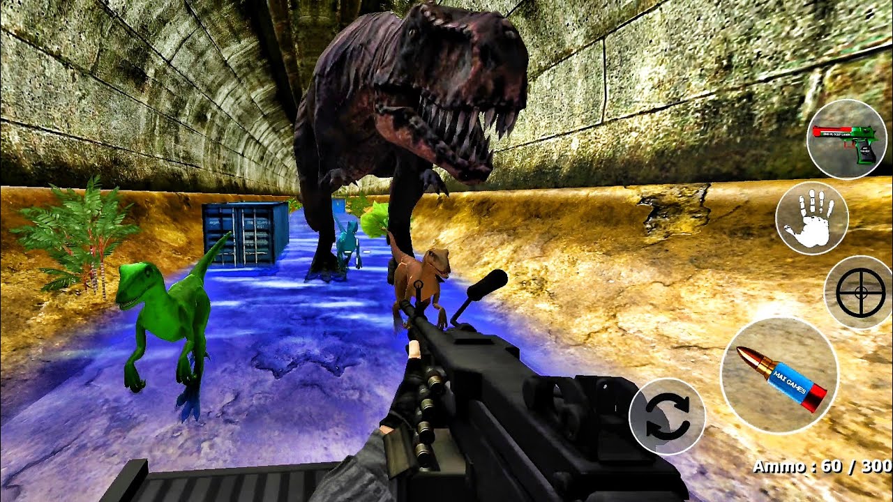 Dinosaur Tunnels 2 - Dinosaur Hunter Game - Android Gameplay