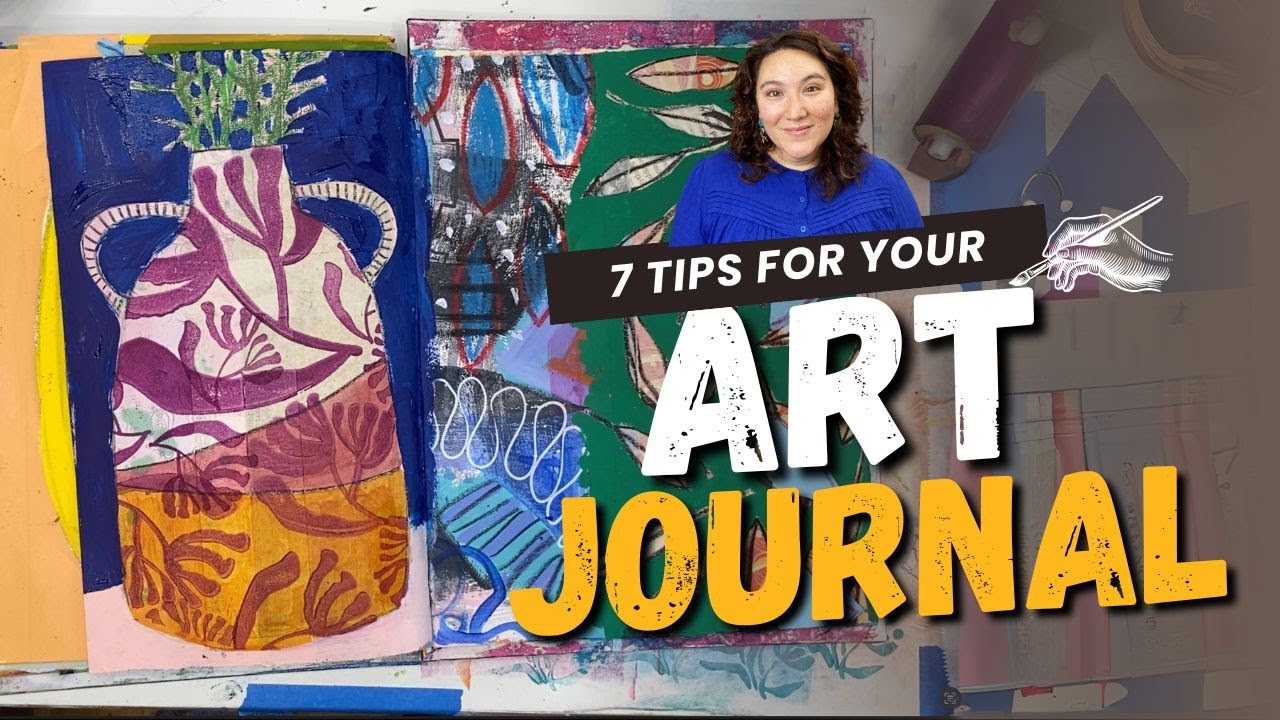7 Art Journaling Tips from One Simple Page
