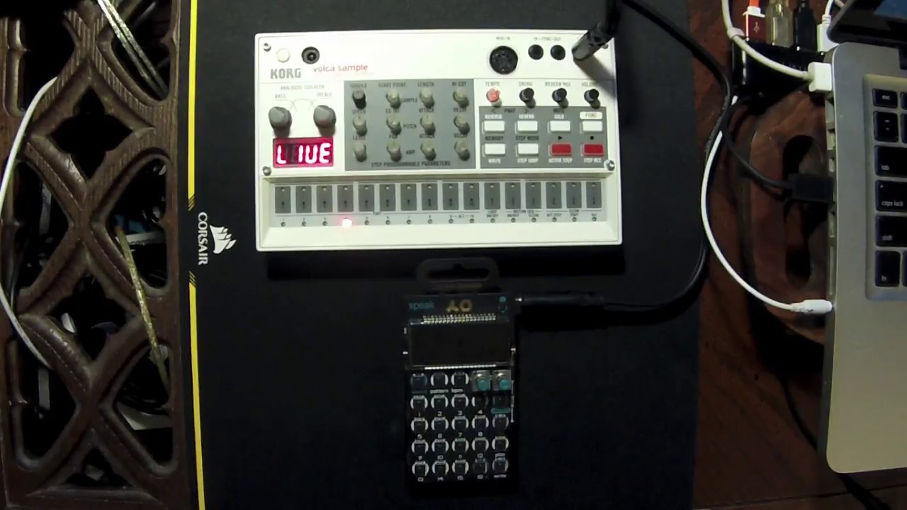 PO-35 Speak and Volca Sample (TR-606 samples) Live Techno Jam 2018-03-08