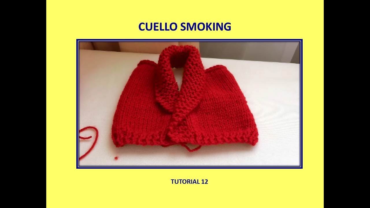 CUELLO SMOKING PARTE 1 - TUTORIAL 12