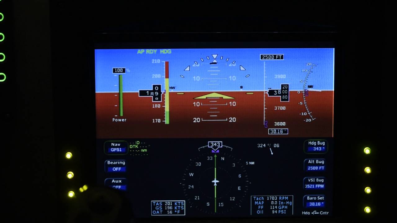 Avidyne PFD Behavior