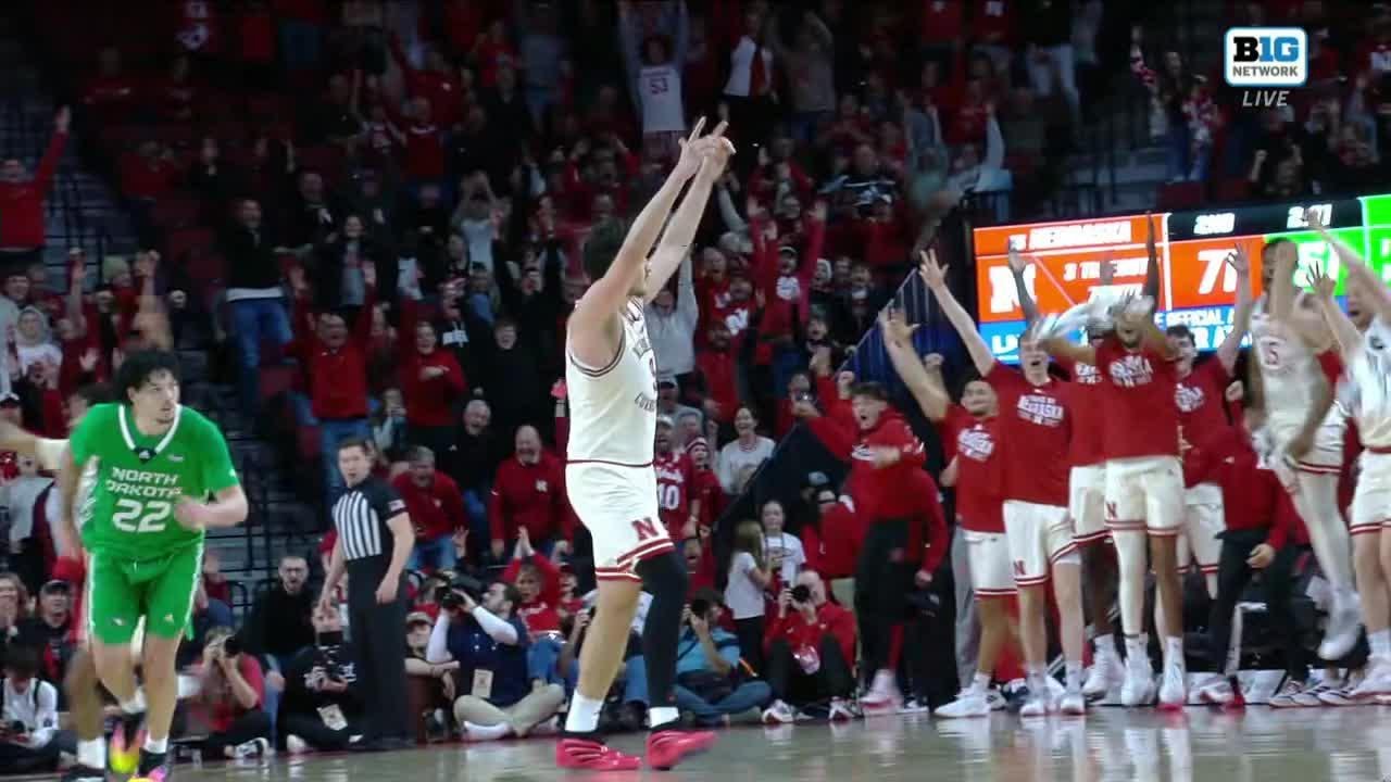 Berke Büyüktuncel TRIPLE DOUBLE vs. North Dakota | Nebraska Basketball