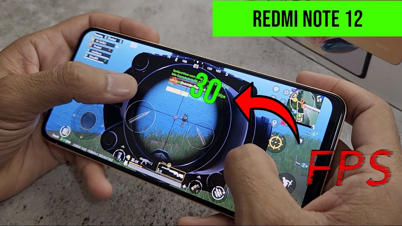 Sunrise Gold Redmi Note 12 PUBG test | Graphics | GamePlay