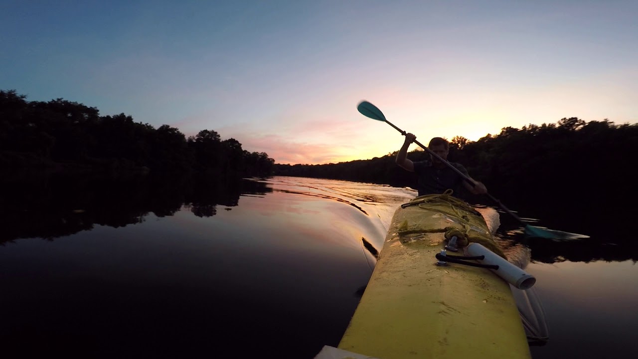 Kayaking on Lake Carnegie, Princeton, NJ.