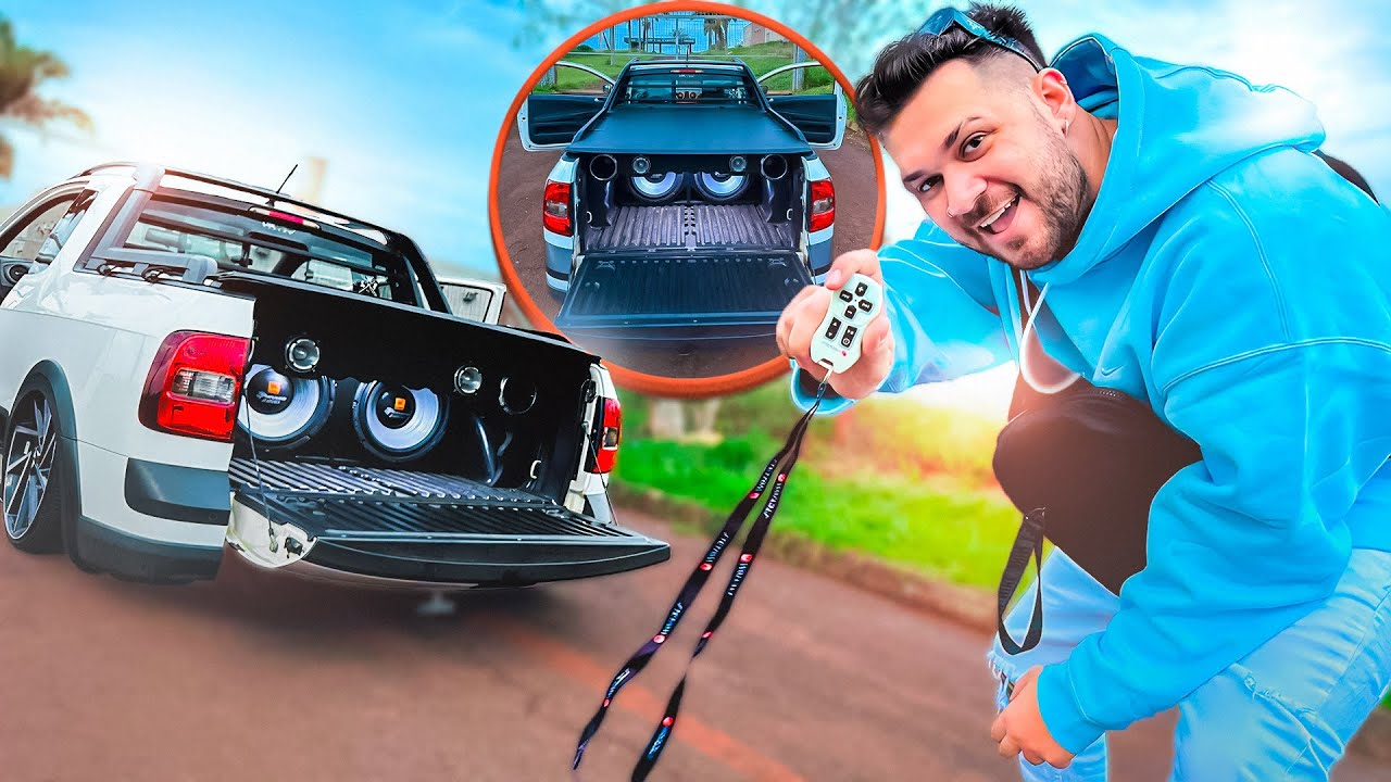 PRIMEIRA VEZ TOCANDO O SOM NOVO DA SAVEIRO * FICOU MUITO FORTE *