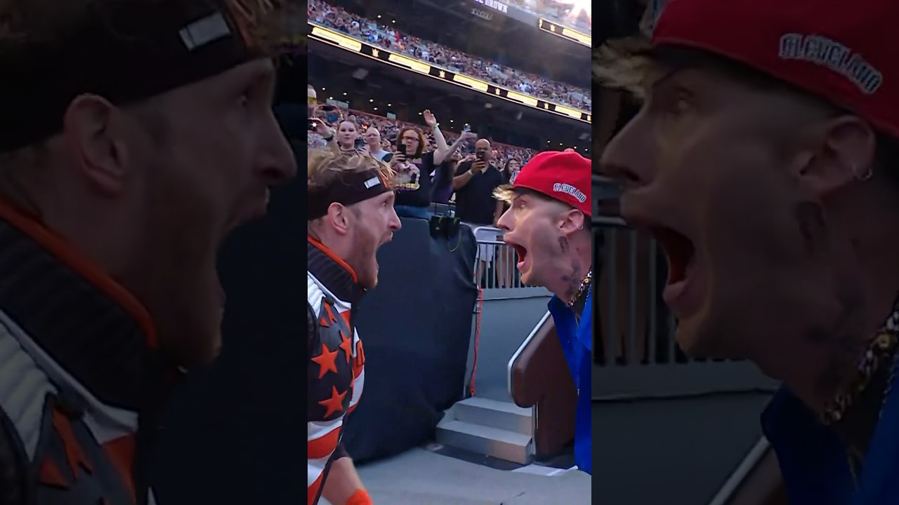 Логан Пол приглашает Machine Gun Kelly на #summerslam