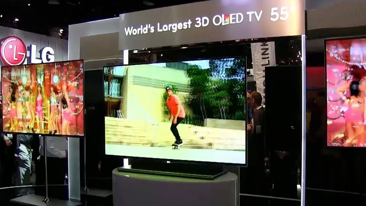 LG Displays World's Largest OLED 3D TV at CES