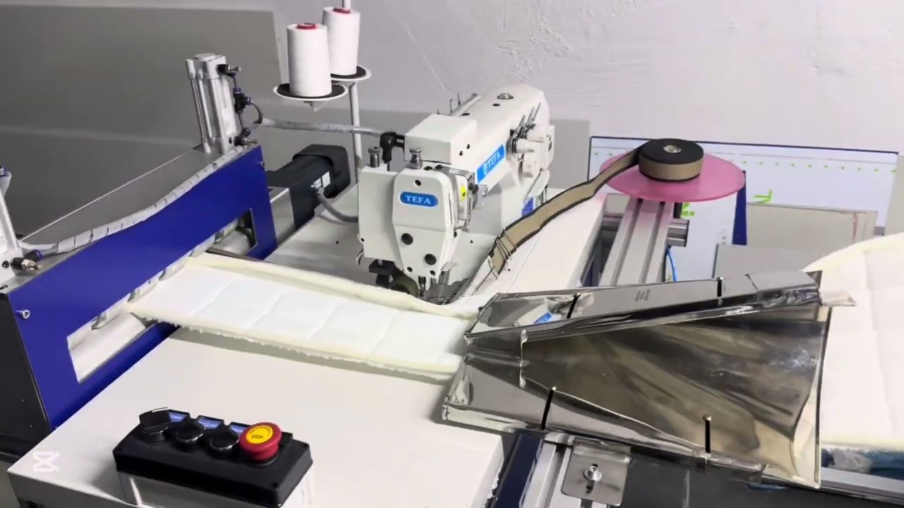 TEFA TF-383-YLP  Automatic border piping machine #mattress #sewing #machinery #machine #machines