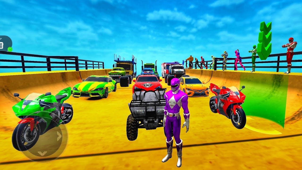 Mega Ramp Monster Car Racing 3D – Extreme Car Stunts Gameplay