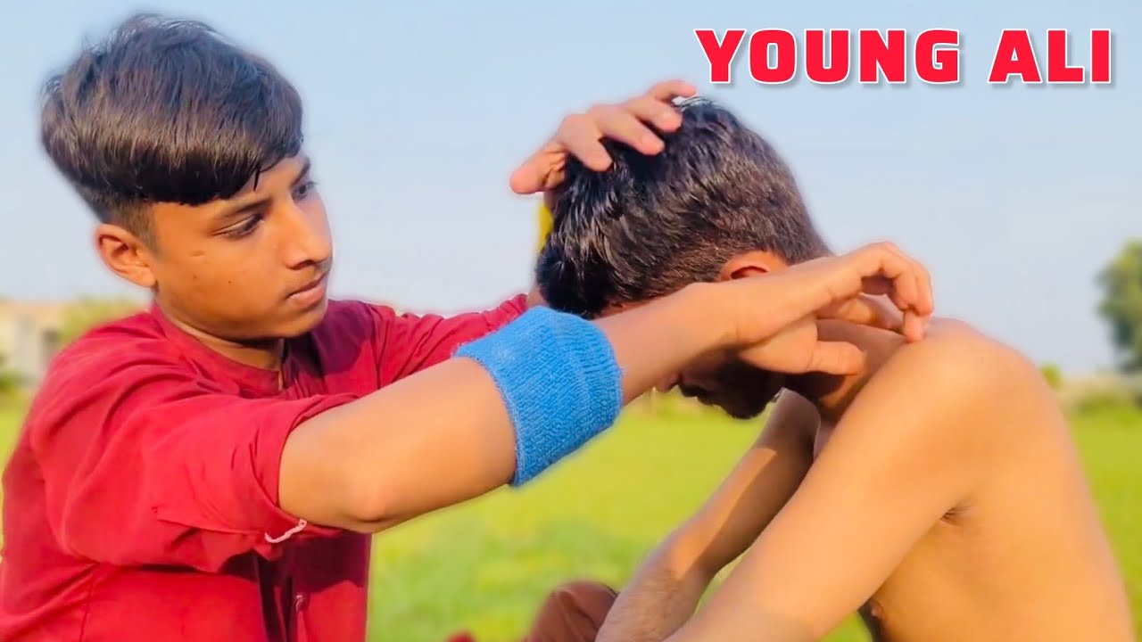 Young Ali Greatest Head & Back Massage: Asmr Deep sleep Relaxing Cracking Massage #youngali #asmr 