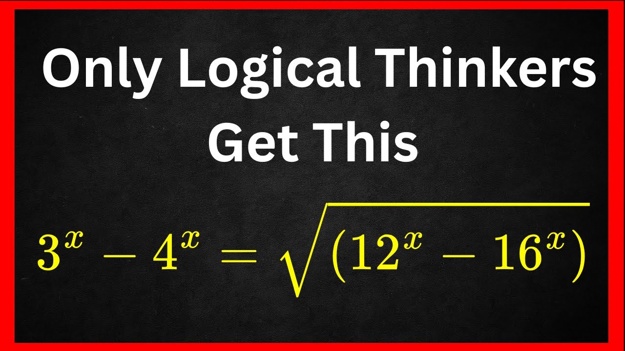 Solve 3x - 4x = √(12x - 16x)