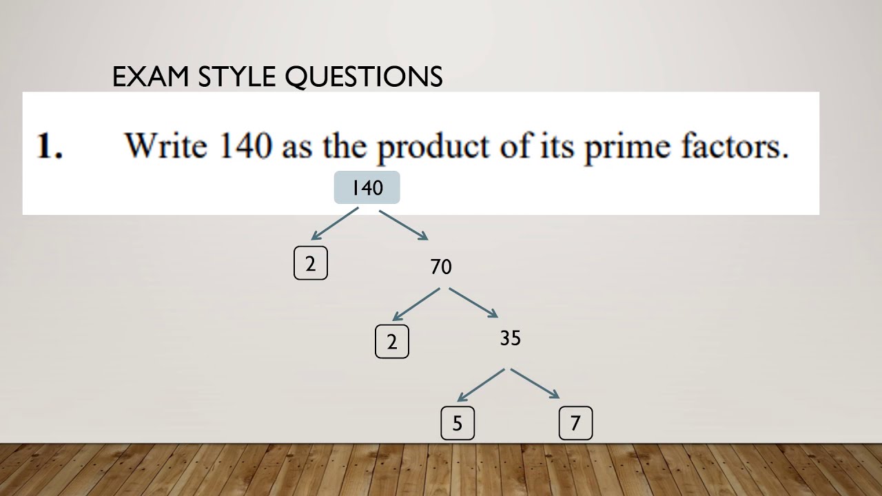 4b - Product of Prime Factors - Functional Skills Maths Level 1 Edexcel