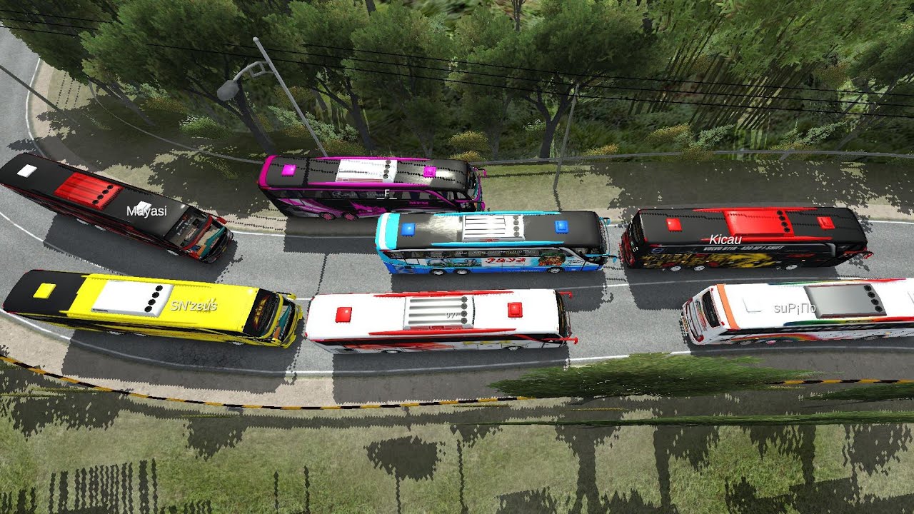 🔴PENGUASA JALUR KANAN👉bussid v 44.1