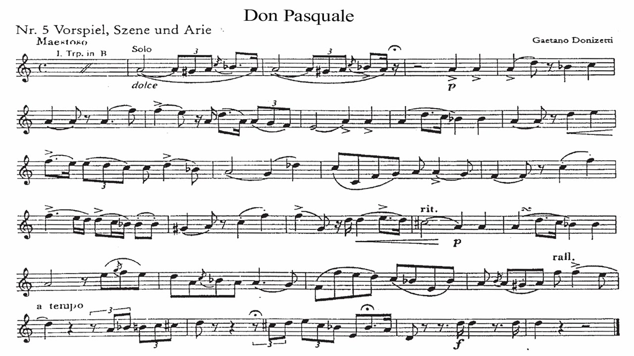 Don Pasquale trumpet solo - Riccardo Pasquini