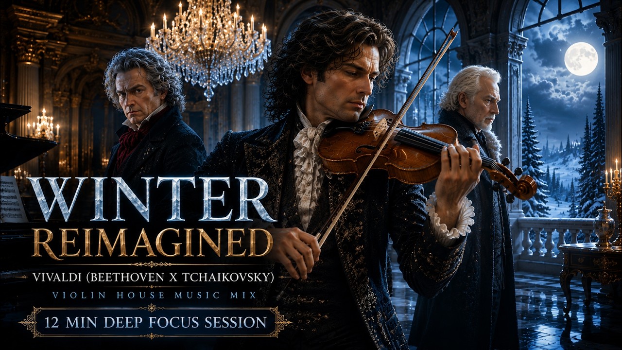 Vivaldi (Beethoven x Tchaikovsky) Violin House Music Mix &ndash; Winter Reimagined | 12 Min Deep Focus