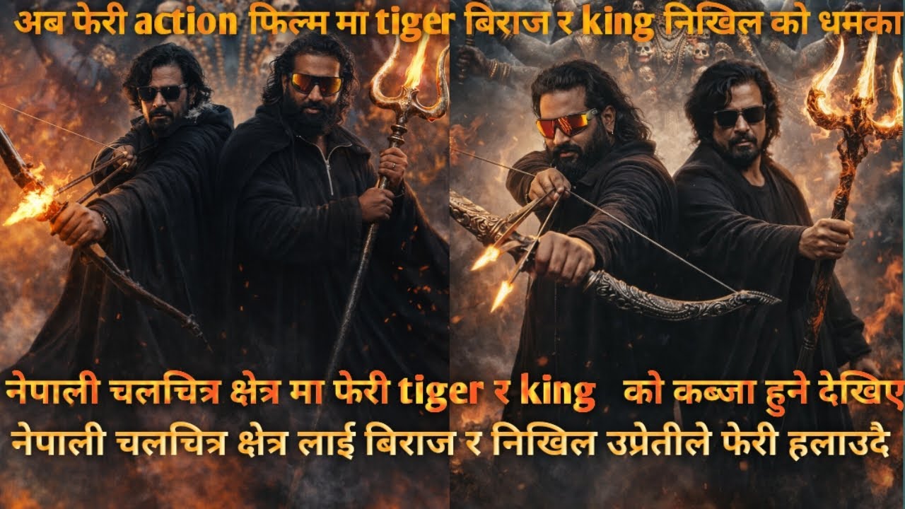 नेपाली चलचित्र क्षेत्र मा फेरी tiger बिराज र King निखिल को कब्जा हुने देखिए action फिल्म मा धमका 🔥