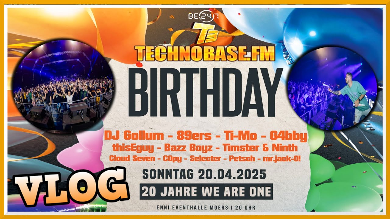 Vlog | 20 Jahre TechnoBase.FM Geburstagsparty