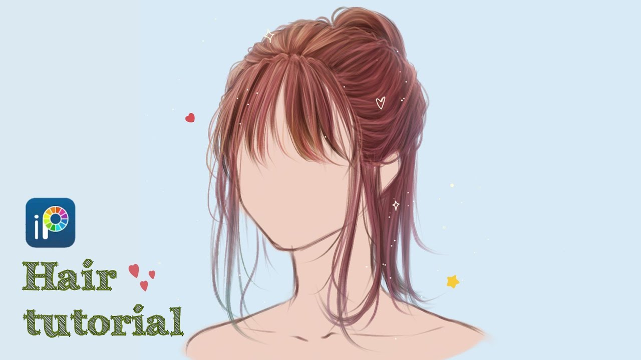 How I draw hair on ibisPaintx
