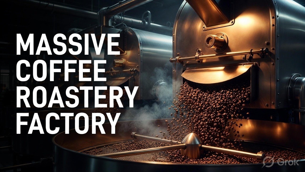 How Coffee Beans Are Roasted | Inside a Massive Coffee Roastery Factory
