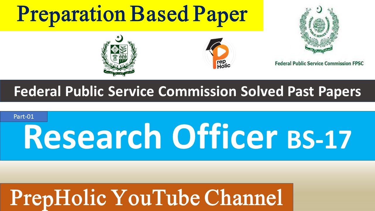 FPSC Research Officer Past papers||Research Officer Test Preparation||FPSC Past Papers