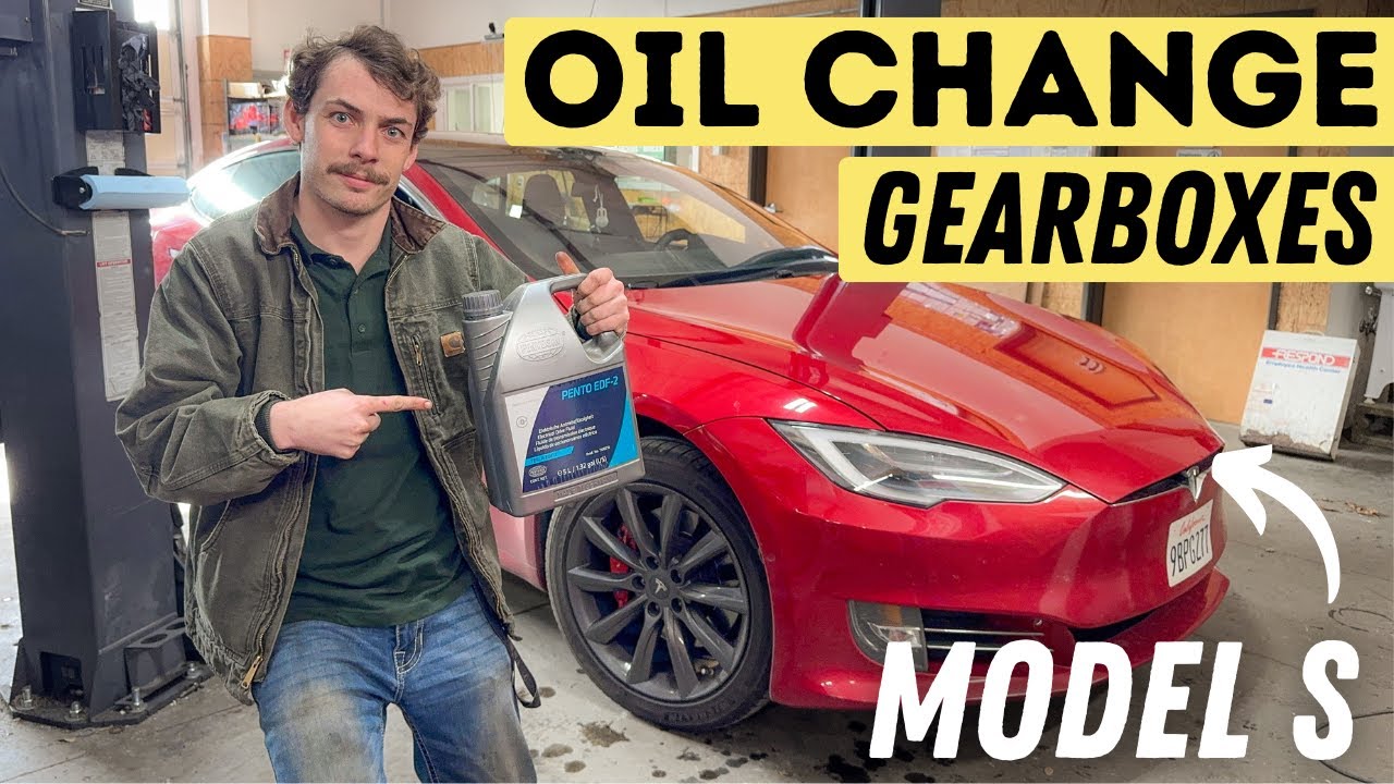 Oil Change On A Tesla! Gearbox Oil Replacement For Both Motors On A Raven Model S