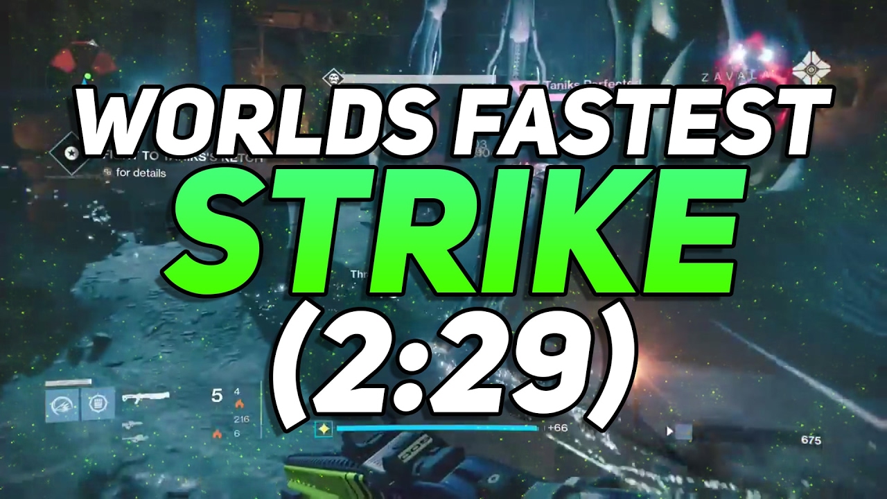 Destiny - Worlds Fastest Strike! Taniks Perfected Speedrun WR (2:29)