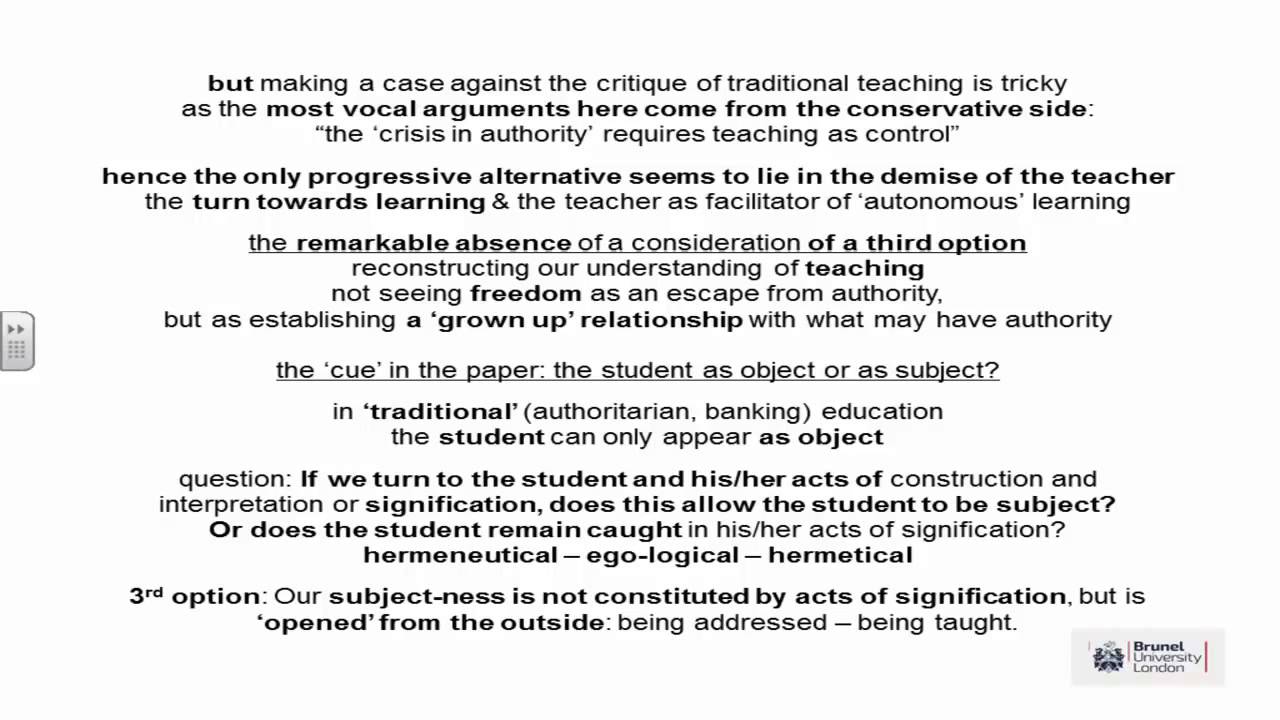 Can education do without teaching? By Gert Biesta